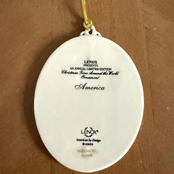 NWT LENOX 2018 Trees Around World Christmas Ornament America USA First Edition - Picture 6 of 7